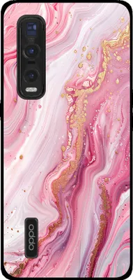 Produktbild von Smartphonica Telefon Fall geeignet für Oppo Find X2 Pro mit Marmor-Druck - TPU zurück Abdeckung Fall Marmor-Design - Pink