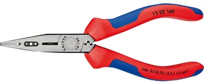 Obrázek produktu pro Knipex 13 02 160, Modrá, Červená, 160 mm, 139 g