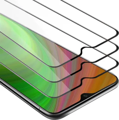 Produktbild von Cadorabo 3x Vollbild Panzer Folie für OnePlus 7 Schutzfolie in Schwarz Tempered Display-Schutzglas