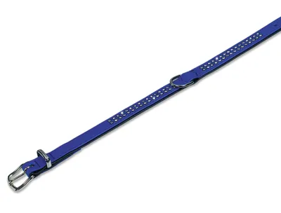 Produktbild von Nobby Crystal, Hund, Standardkragen, Schwarz, Blau, Kunstleder, Einfarbig, S-M