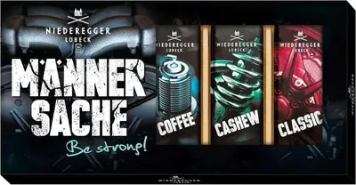 Image de Niederegger Männersache Marzipantrio Minibrote Be strong 5x35g
