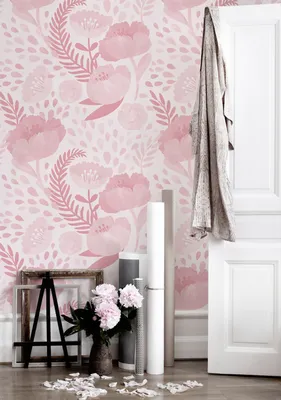 Produktbild von Coloray Fototapete 360x250 cm Vlies-Fototapete - Shabby Mohn Vintage Mohnblume Blumen