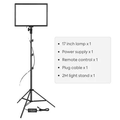 Zdjęcie produktu dla Lampa wideo, funkcja dwukolorowa, pilot zdalnego sterowania, 1 zestaw lamp
