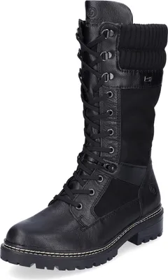 Produktbild von Remonte Damen Stiefel kuschelig warm mit Wolle D0B76, Größe:37 EU, Farbe:Schwarz
