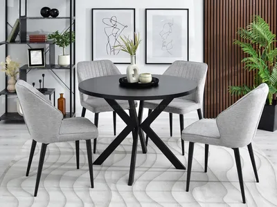 Immagine prodotto di Tavolo allungabile di design 100(180)x100 ANCEL - nero