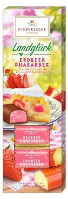 Produktbild von Niederegger Marzipan Pralinen 'Landglück' Erdbeer-Rhabarber 100g