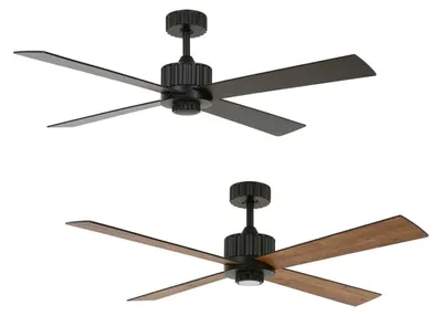 Obrázok produktu pre Energeticky úsporný stropný ventilátor Newport 137 cm čierny s LED osvetlením a diaľkovým ovládaním