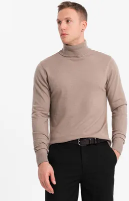 Produktbild von Ombre Rollkragenpullover mit Viskose beige M