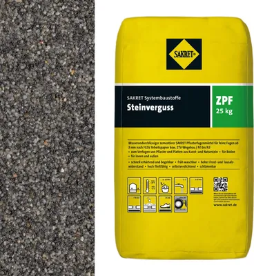 Obrázok produktu pre SAKRET Steinverguss ZPF Anthrazit 25kg