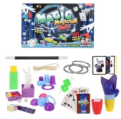 Image de Toi-Toys 35219A - Boîte à magie avec 150 tours de magie Magic Magician Box tours de magie enfants tours de cartes
