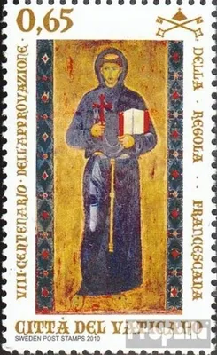 Produktbild von Briefmarken Vatikanstadt 2010 Mi 1680 (kompl.Ausg.) gestempelt Protoregel hl. Franziskus