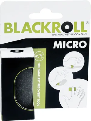 Zdjęcie produktu dla Blackroll Micro, Czarny, Pianka, 1 szt., 100%, Niemcy, 3 cm