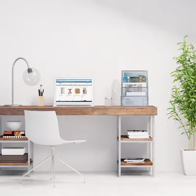 Produktbild von relaxdays Zeitschriftenhalter Metall 4 Fächer