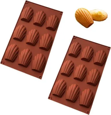 Obrázek produktu pro Silikonová forma na dort s 9 miskami, s nepřilnavým povrchem