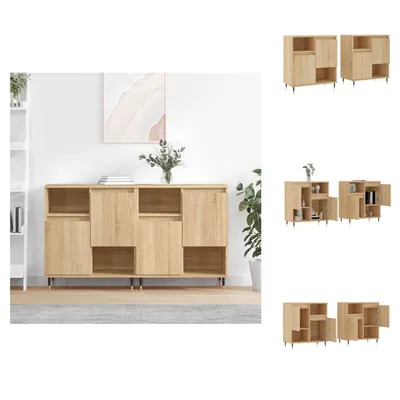 Immagine prodotto di vidaXL Credenze 2 pezzi in legno Sonoma-quercia - Credenze