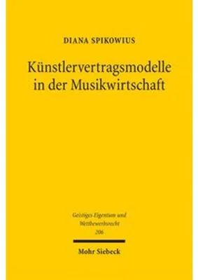 Obrázok produktu pre Künstlervertragsmodelle in der Musikwirtschaft