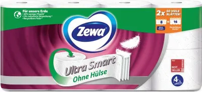 Produktbild von Zewa Toilettenpapier Ultra Smart 4-lagig 8x280 Blatt