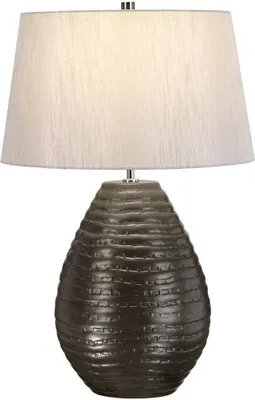 Produktbild von Elstead Brunswick Tischleuchte E27 Silber,  UK
