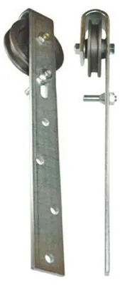 Image de Galet de porte coulissante avec étrier 90mm STA galv. max.50kg 9/11mm Heinrich Betz & Söhne