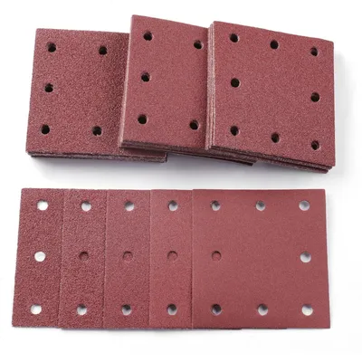 Produktbild von Set mit 50 Schleifpapieren, 110 x 115 mm, mit verschiedenen Körnungen