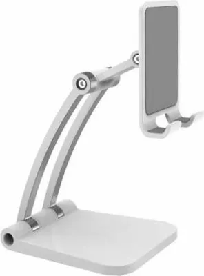 Produktbild von Stand Halterung ausklappbar aus Metall in Weiß für Smartphone