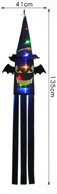 Produktbild von Halloween-Totenkopf-Windsack-Dekoration, Halloween-Dekorationslichter Totenkopf-Skelett-Laternen