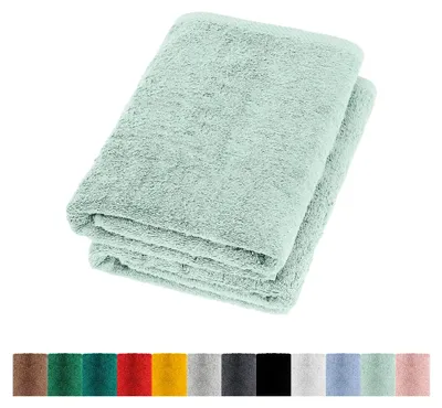 Produktbild von 2er Set Frottier-Duschtücher 70x140 cm 100% Baumwolle, 2x Duschtuch Mint