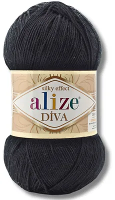 Imagen del producto de Alize 1x 100g Lana Diva, color sólido, para tejer a crochet o a punto (60)