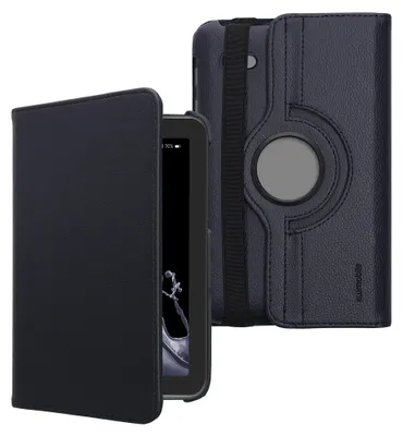 Produktbild von kwmobile Schutzhülle kompatibel mit Samsung Galaxy Tab 2 7.0 P3110 / P3100 - Hülle 360° Tablet Cover Case Dunkelblau