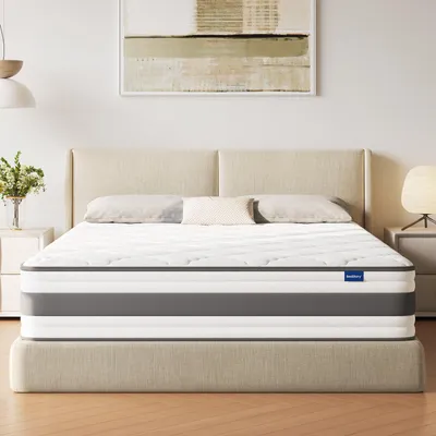 Produktbild von BedStory Matratze 140x200 cm, Taschenfederkernmatratze 25.5 cm H4 mit Komfortsch