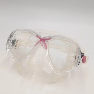 Produktbild von Cressi Marea Jr - Maske zum Tauchen und Schnorcheln, Klar/Rosa, Einheitsgröße, Kinder Unisex