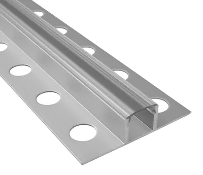 Produktbild von T77 LED Alu Fliesenprofil Bordüre 10mm silber 2m klar
