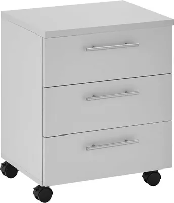 Immagine prodotto di Cassettiera con rotelle >Ben< 3 cassetti, 4 rotelle, bianca - 40x56x39 cm (LxAxP)