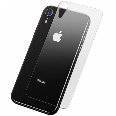 Produktbild von Apple iPhone XR Panzer Schutz Glas Rückseite Back Hinten Schutzglas Echtglas Transparent
