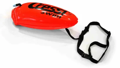 Produktbild von Cressi 15 Liter Premium Schwimmboje Swim-Buoy Fluo-Orange Swimming Safety Boje