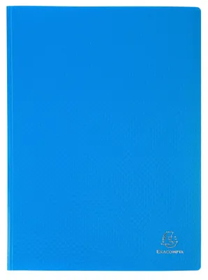 Produktbild von Exacompta 8882E Sichtmappe PP 500µ 80 Kristallhüllen A4 Hellblau OPAK