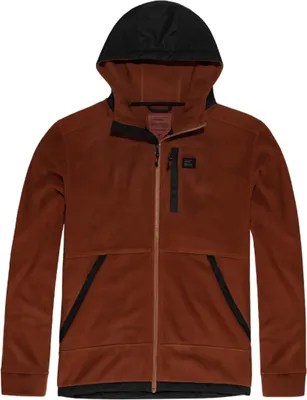Productafbeelding van Vintage Industries Vitor fleecehoodie met rits, oranje, maat M