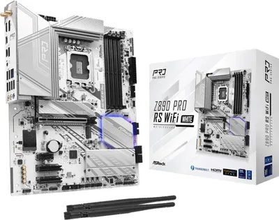 Image de ASROCK Asrock Z890 Pro RS WiFi White Intel Z890 LGA 1851 (Socket V1) ATX