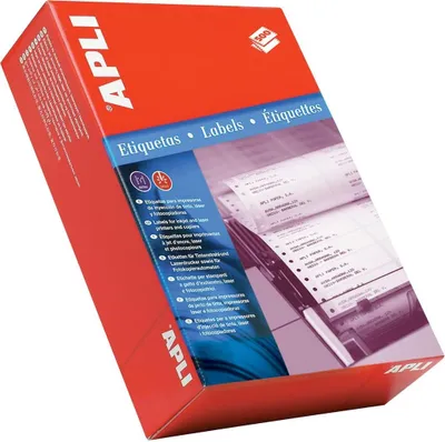 Produktbild von Etikety tabelačné 88,9x36mm APLI 1 radové