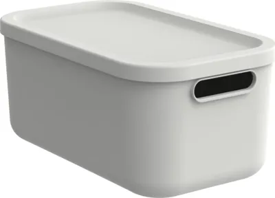 Produktbild von Rotho Albula Aufbewahrungsbox 12l Mistelweiß