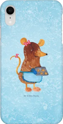 Produktbild von Mr. & Mrs. Panda Iphone XR Handyhülle Maus Kekse - Eisblau - Geschenk, Handy Case, Premium Kunststoff, Weihnachtskekse, Winter, Weihnachten, Plätzchen