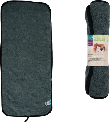 Produktbild von Handtuch für Haustiere ZOOROYAL 80x35 cm, grau-blau