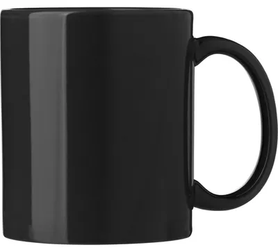 Produktbild von BD Kaffeebecher/Tassen Nantes - 1x - Keramik - schwarz - 300ml