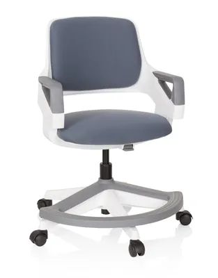 Produktbild von hjh OFFICE Kinderdrehstuhl KID FLEX Schreibtischstuhl für Kinder höhenverstellbar mit Armlehnen Stoff