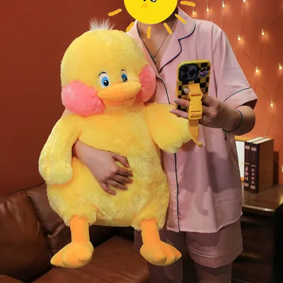 Produktbild von 360Home Kinderspielzeug kissen kleine gelbe ente puppe schlaf kissen Gelb 75cm
