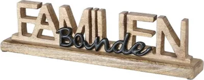 Produktbild von Dekoaufsteller Schriftzug Familien Bande 43 x 6 x 11 cm