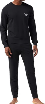 Produktbild von Emporio Armani Herren Loungewear Pyjama lang Rundhals Schwarz/Black S