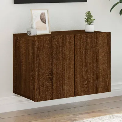 Produktbild von TV-Wandschrank Braun Eichen-Optik 60x30x41 cm , TV-Schränke 2024 Neu