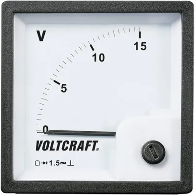 Produktbild von VOLTCRAFT AM-72x72/15V AM-72x72/15V Analog-Einbaumessgerät AM-72x72/15V 15 V Drehspule