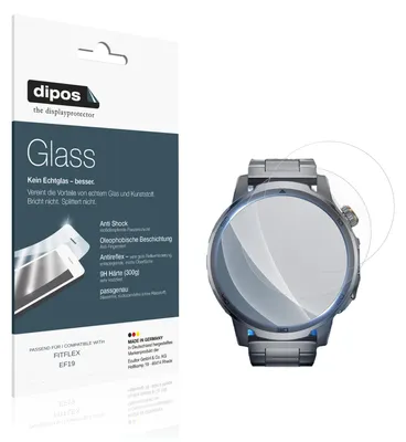 Produktbild von 2x Schutzfolie für FITFLEX EF19 matt - Anti-Shock 9H Folie dipos Glass Kunststoffglas